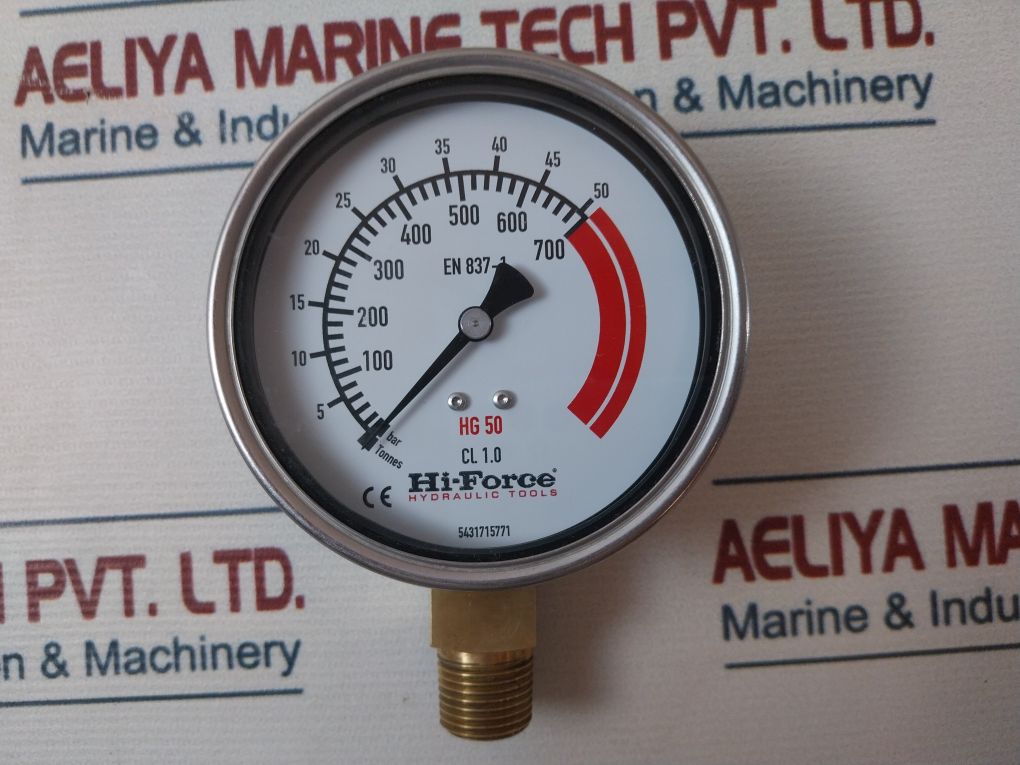 Hi-force Hg 50 Pressure Gauge 0-700 Bar