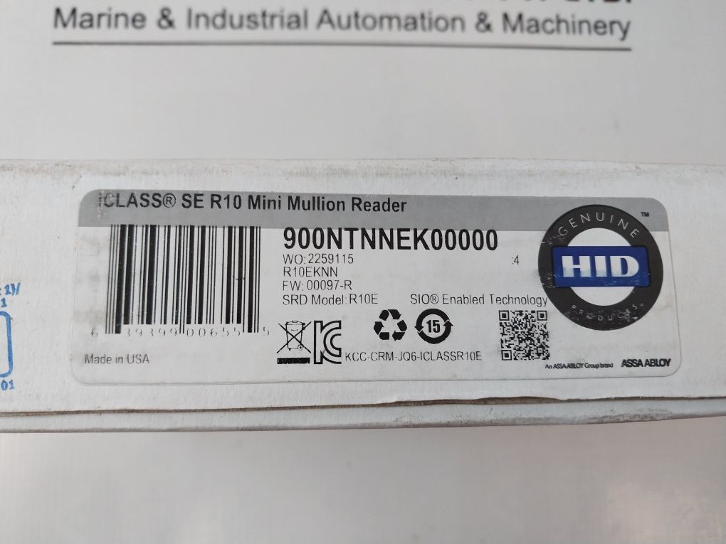 Hid Global 900Ntnnek00000 Se R10 Mini Mullion Reader Plt-01579 Rev A.5