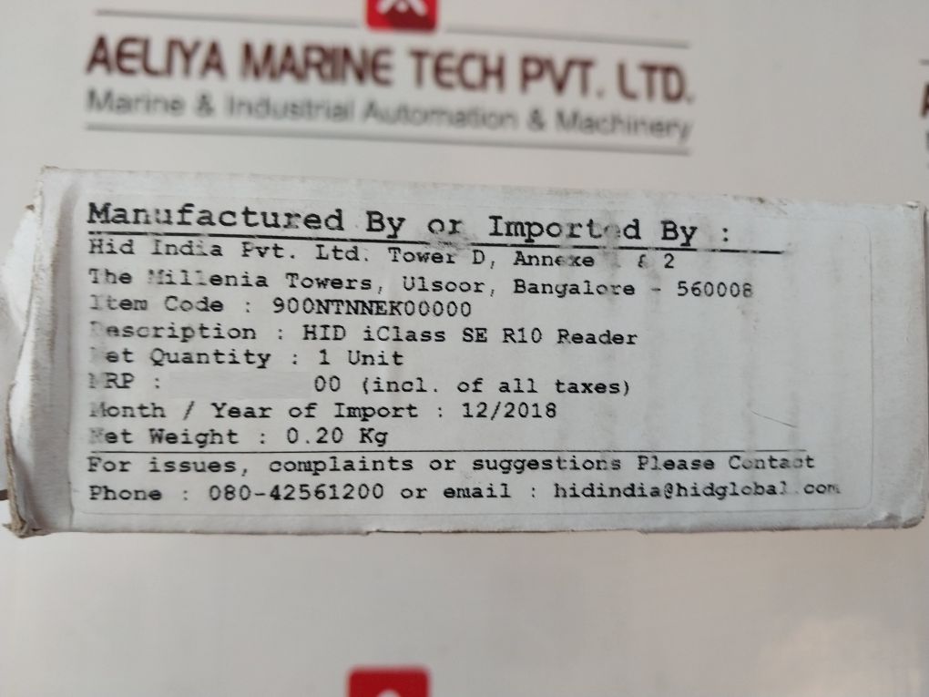 Hid Global 900Ntnnek00000 Se R10 Mini Mullion Reader Plt-01579 Rev A.5
