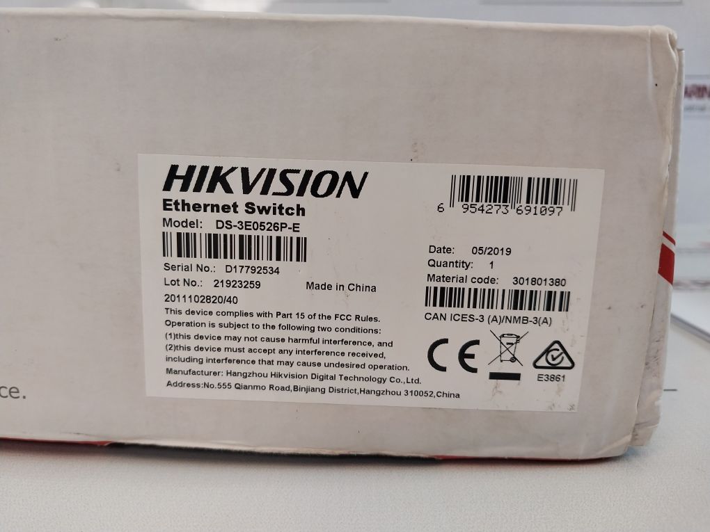 Hikvision Ds-3E0526P-e 16/24-port Gigabit Poe Switch