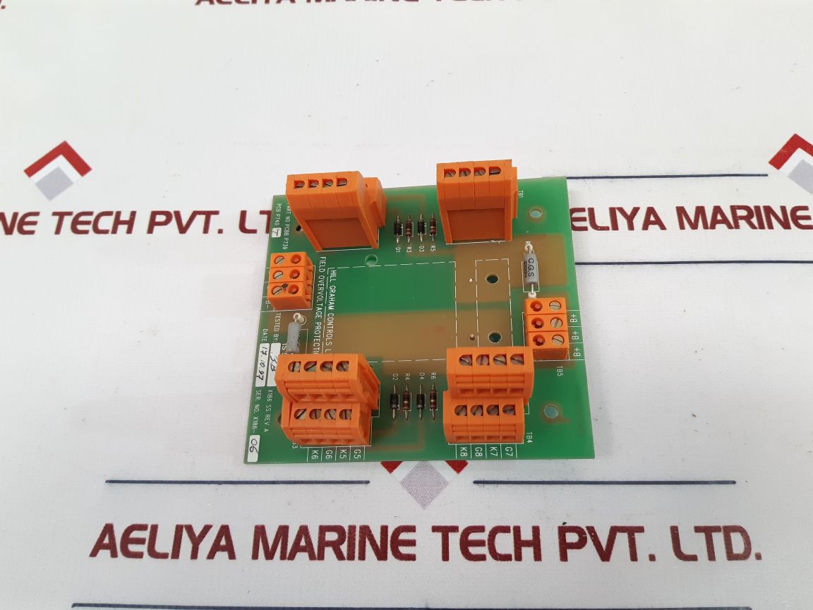 Hill Graham Controls Pcbb P739 Field Overvoltage Protection Pcb