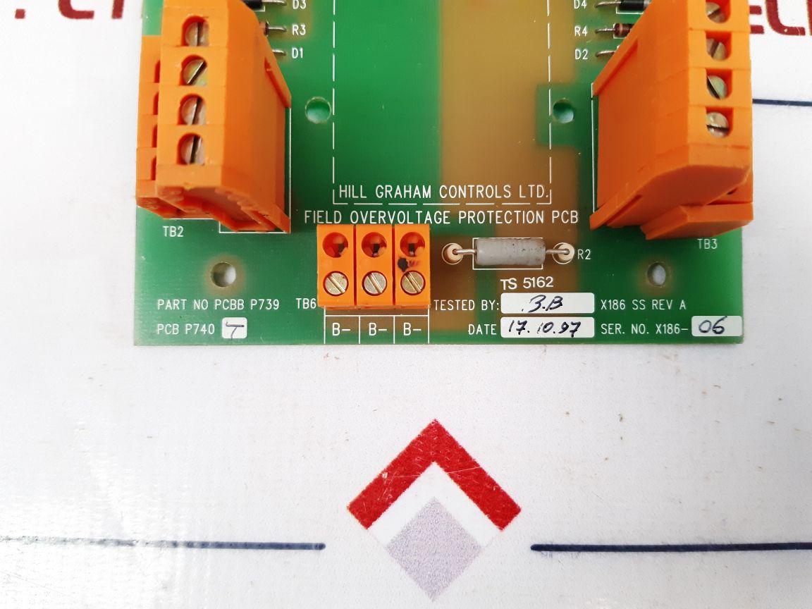 Hill graham controls pcbb p739 pcb card Rev A