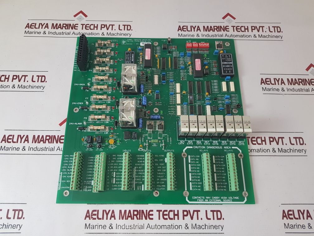 Hirp 73.00.0109.00 Rev-c Tunnel Thruster Backplane Pc Board
