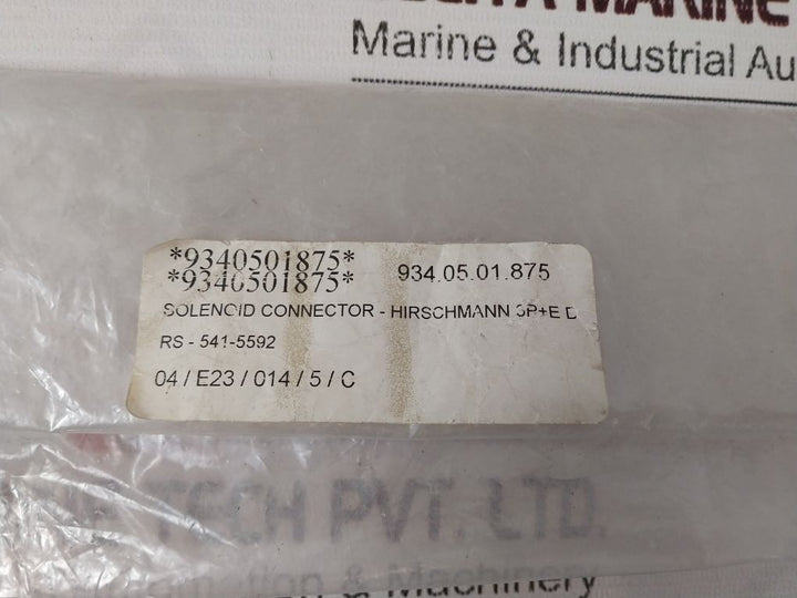 Lot Of 7X Hirschmann 541-5592 Solenoid Valve Connector 3P+Ed