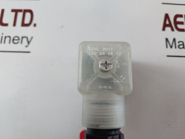 Hirschmann Gdml 2011 Led 24 Vr Ye Valve Connector