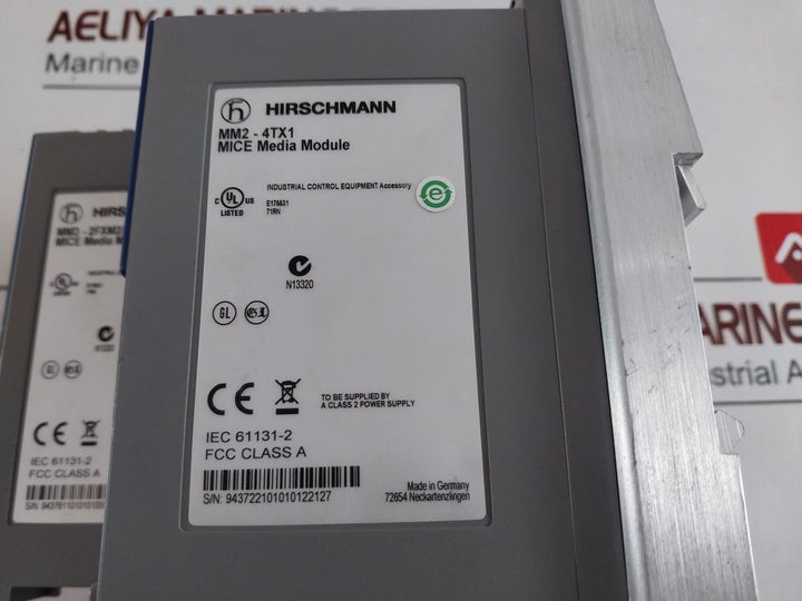 Hirschmann Ms20,Mm3-2Fxm2/2Tx1,Mm2-4Tx1 Mice Media Module