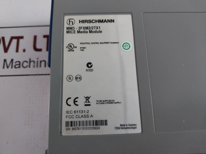 Hirschmann Mm3-2Fxm2/2Tx1 Mice Media Module