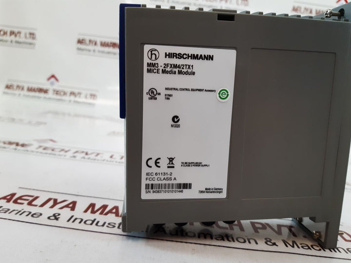 Hirschmann Mm3-2Fxm4/2Tx1 Mice Media Module