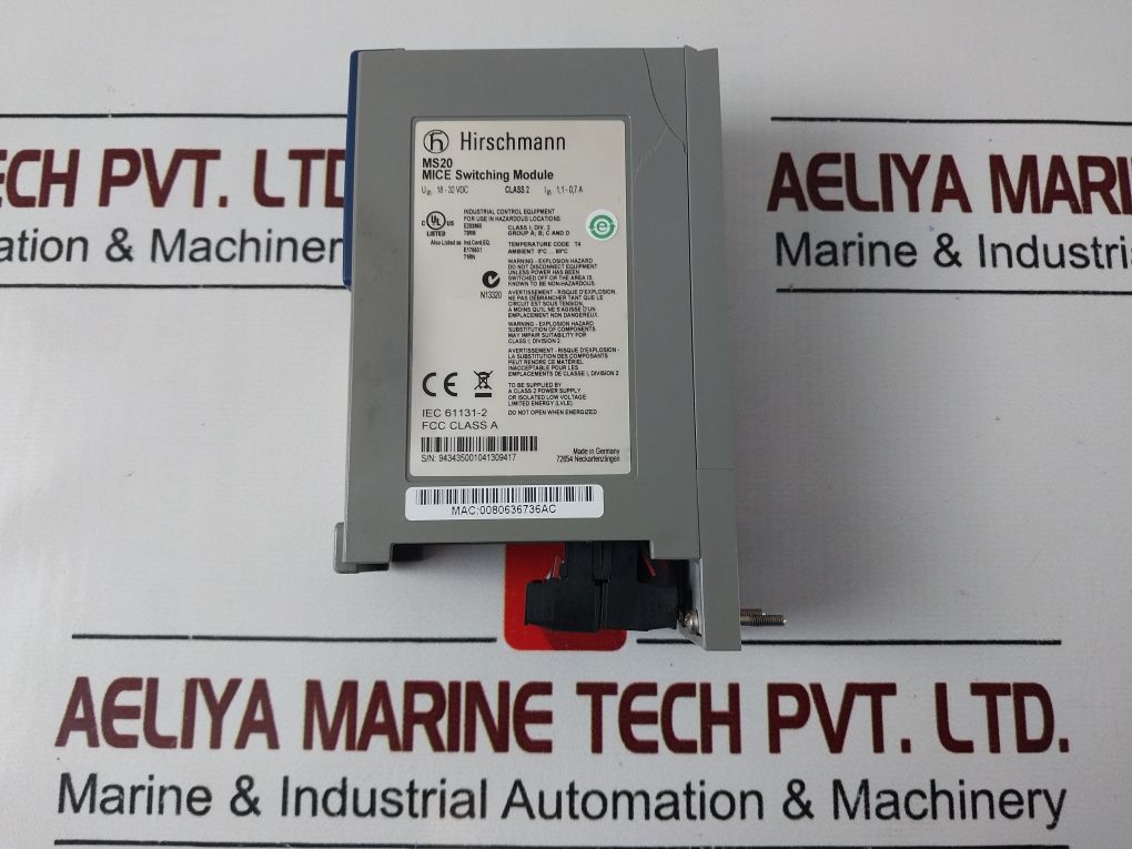 Hirschmann Ms20-0800Saaehh04.0.01 Mice Switching Module (Not Working)