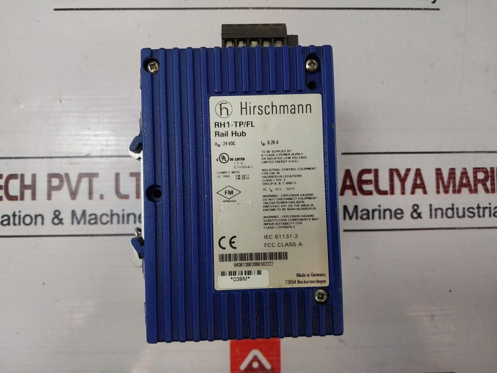 Hirschmann Rh1-tp/Fl Industrial Ethernet Rail Hub 24Vdc