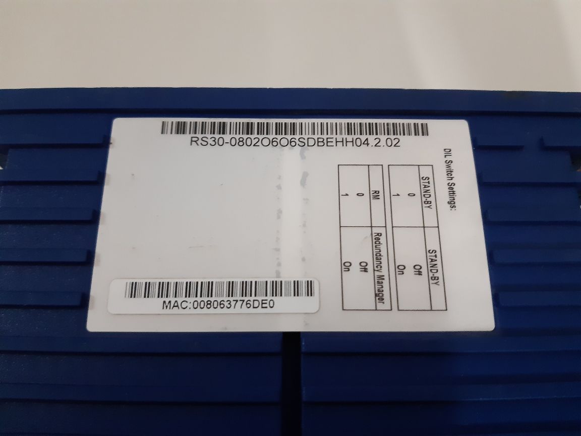 Hirschmann Rs30 Rail Switch 0802O6O6Sdbehh04.2.02