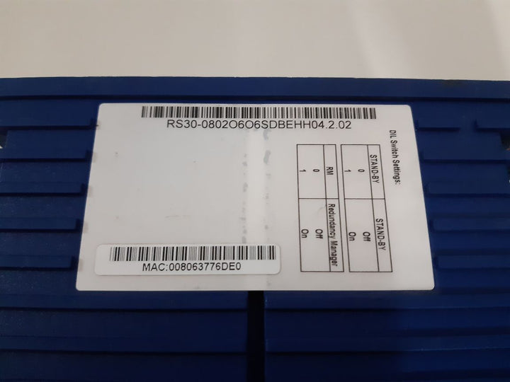 Hirschmann Rs30 Rail Switch 0802O6O6Sdbehh04.2.02