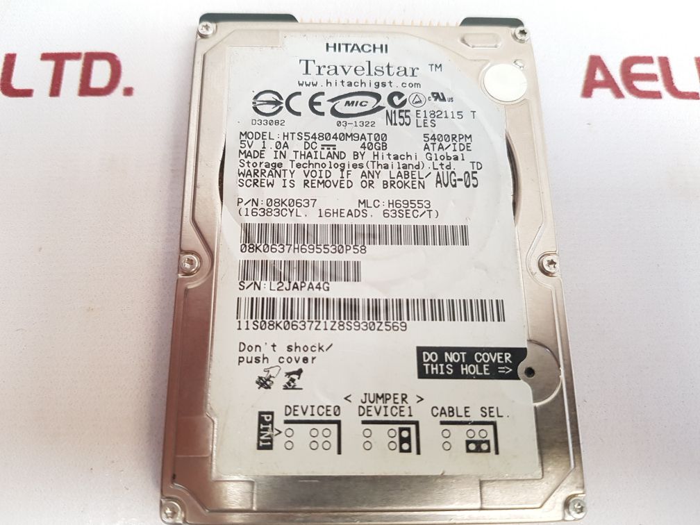 Hitachi Hts548040M9At00 Hard Drive