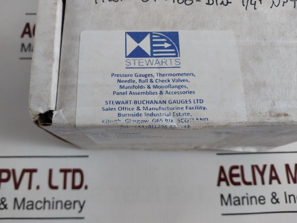 Hitec Products/Stewart 316 S.S. Tube Pressure Gauge 0-8000 Psi