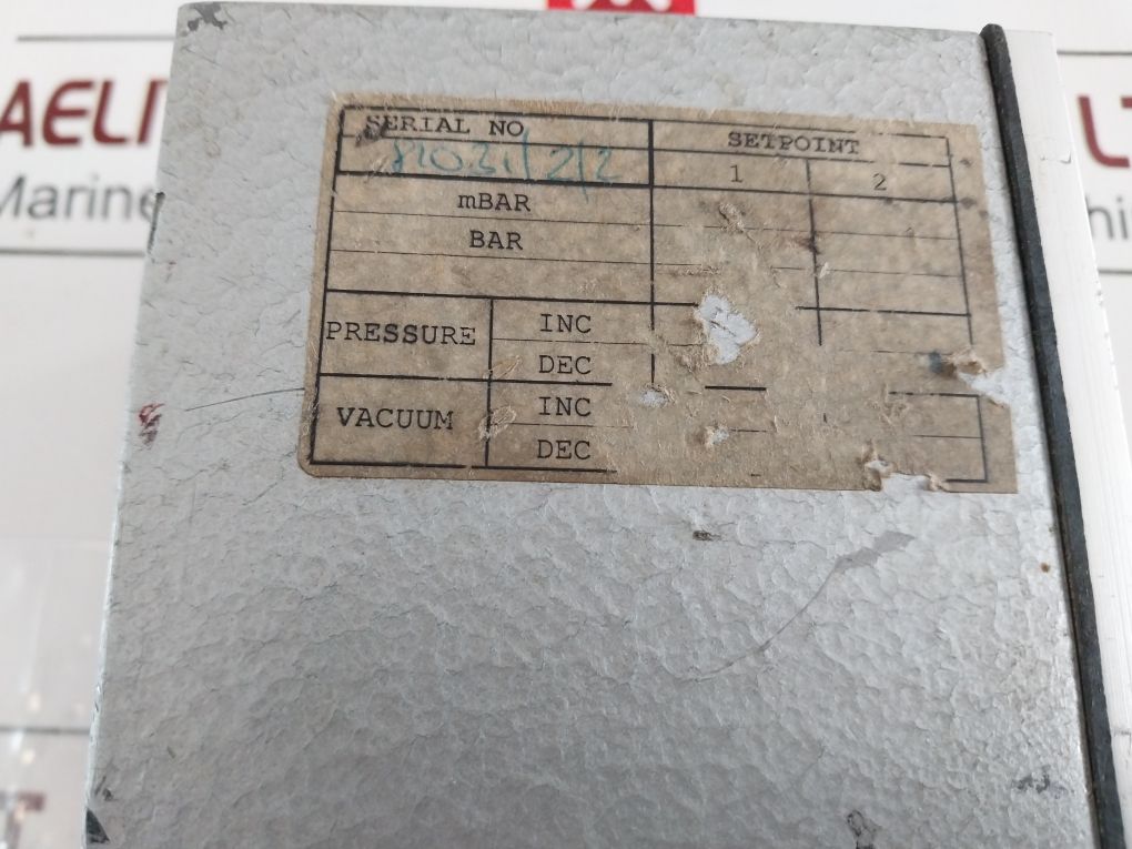 Hnl Series 300 Pressure Switch 0.7 To 7 Bar Type:S346P 7131 14 7515