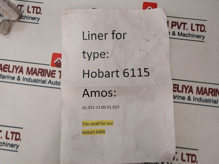 Hobart 00-479494-00001 Stp N° 3 Liner Service Assembly 00156 Set