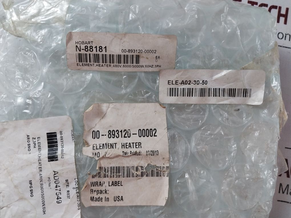 Hobart 00-893120-00002 Heter Element