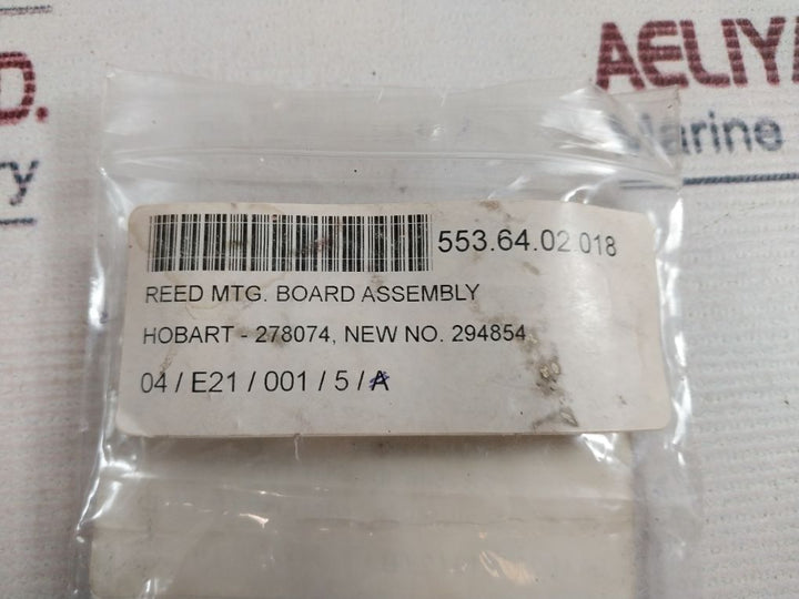 Hobart 278073 Reed Mtg. Board Assembly 294854