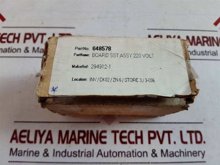 Hobart 294912-1 ,294905B Pc Board Sst Assy 220 Volt 648578
