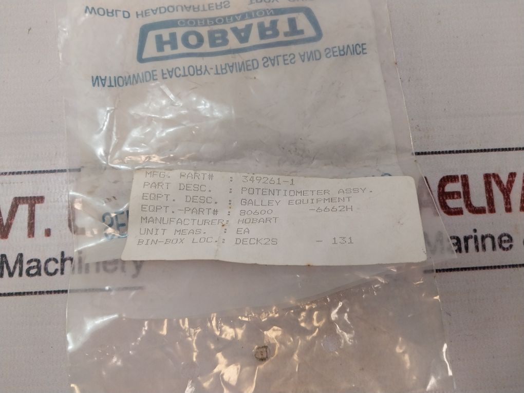Hobart 349261-1 Potentiometer Assy