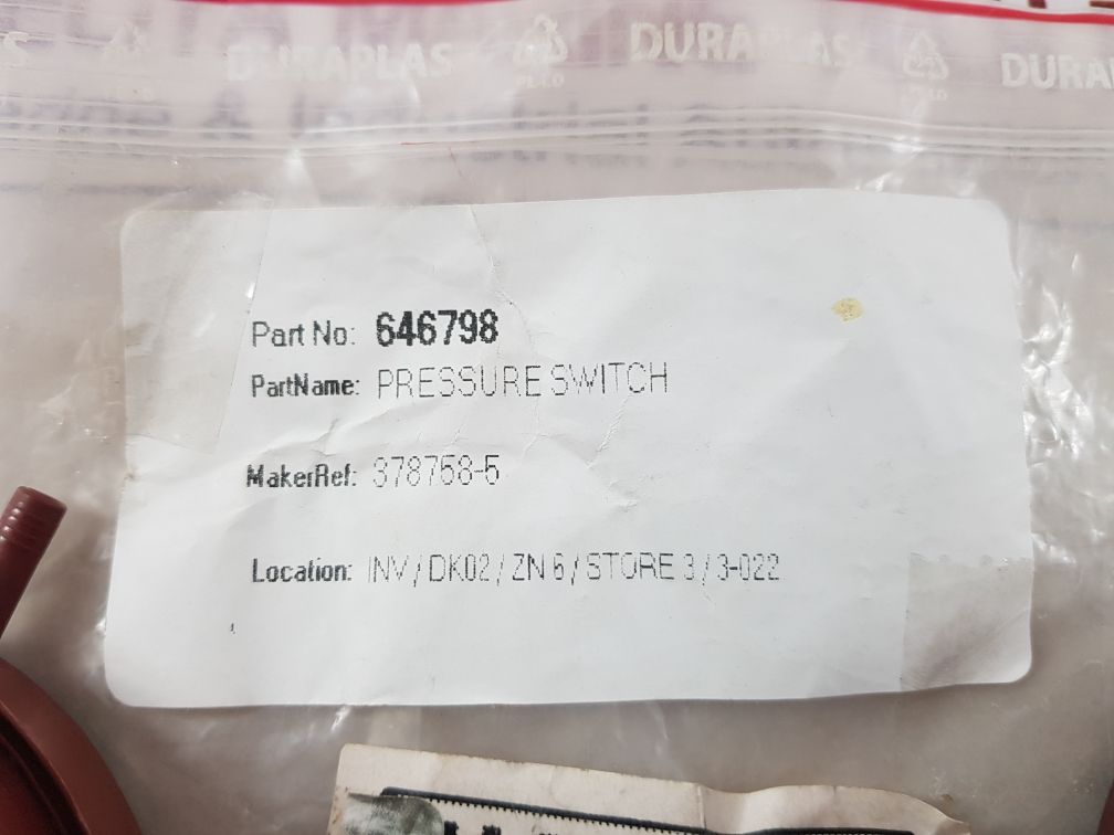 Hobart 378758-5 Pressure Switch