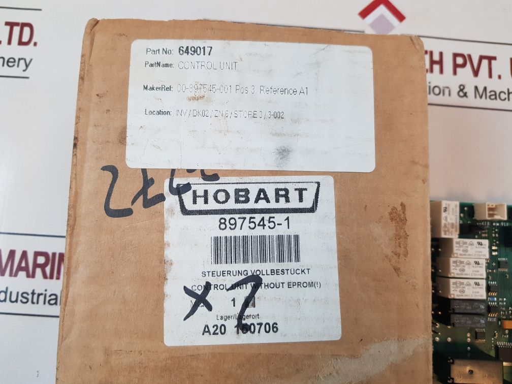 Hobart Oc205-1-1C, 897545-002/00 Pcb Control Unit 897545-1