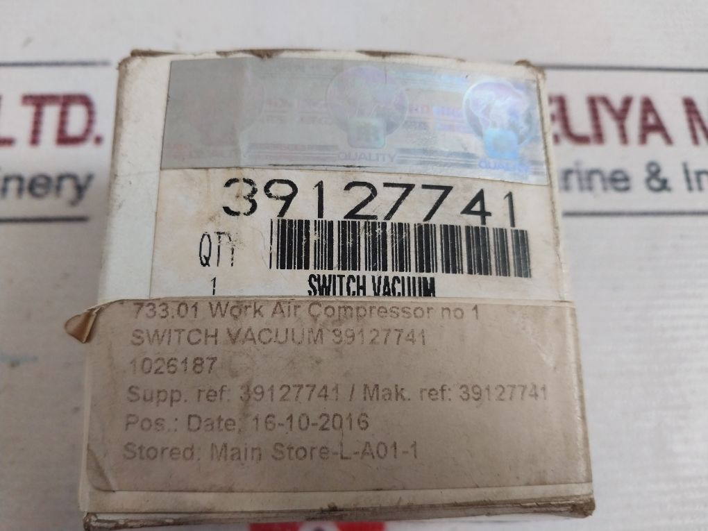 Hobbs 77342 16H20 Vacuum Switch 39127741