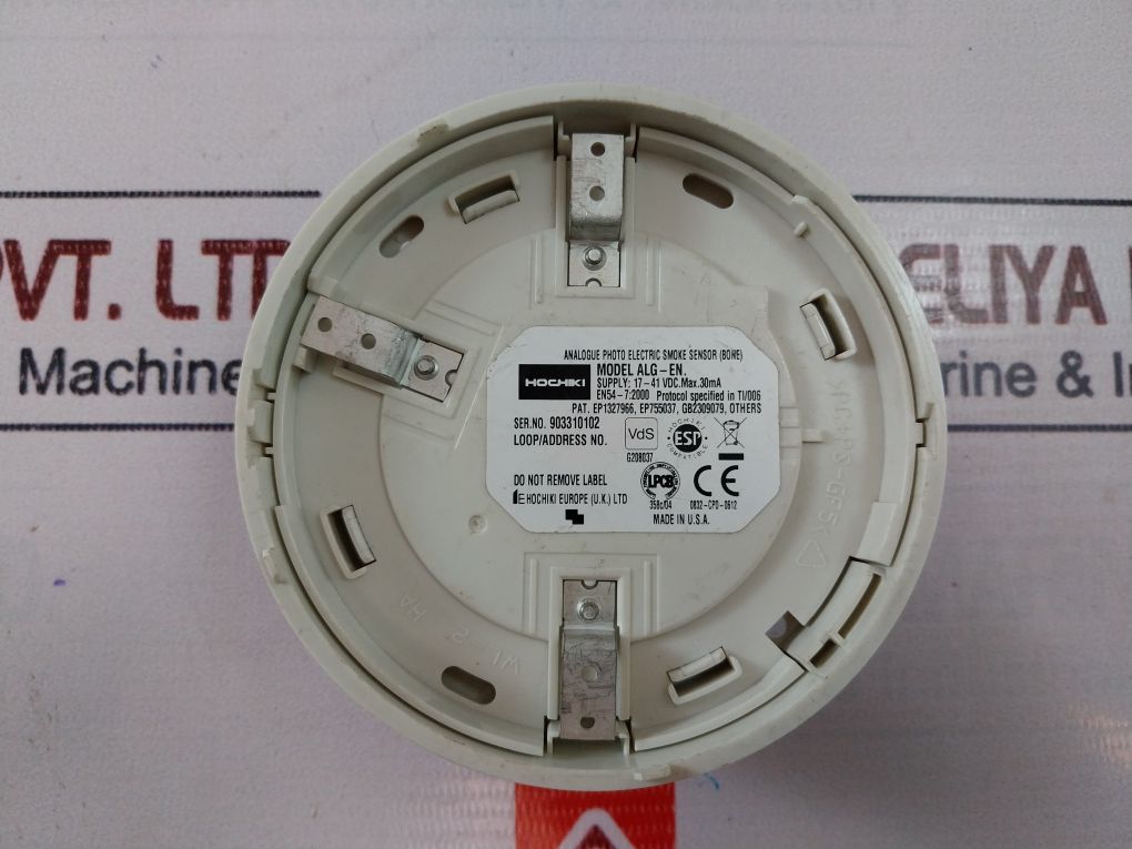 Hochiki Alg-en Analogue Photo Electric Smoke Sensor (Bone) 17-41 Vdc