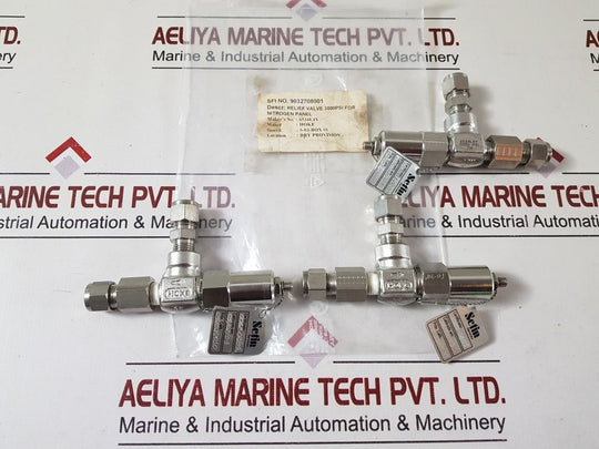 Hoke 6534L4Y Relief Valve 3000Psi For Nitrogen Panel
