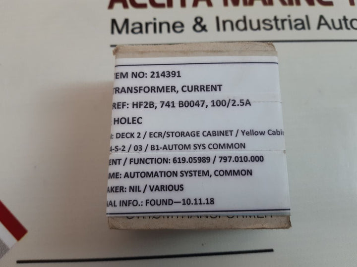Holec hf2a current transformer