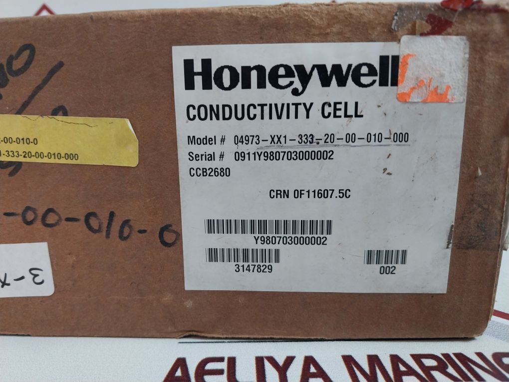 Honeywell Crn 0F11607.5C Conductivity Cell 04973-xx1-333-20-00-010-000