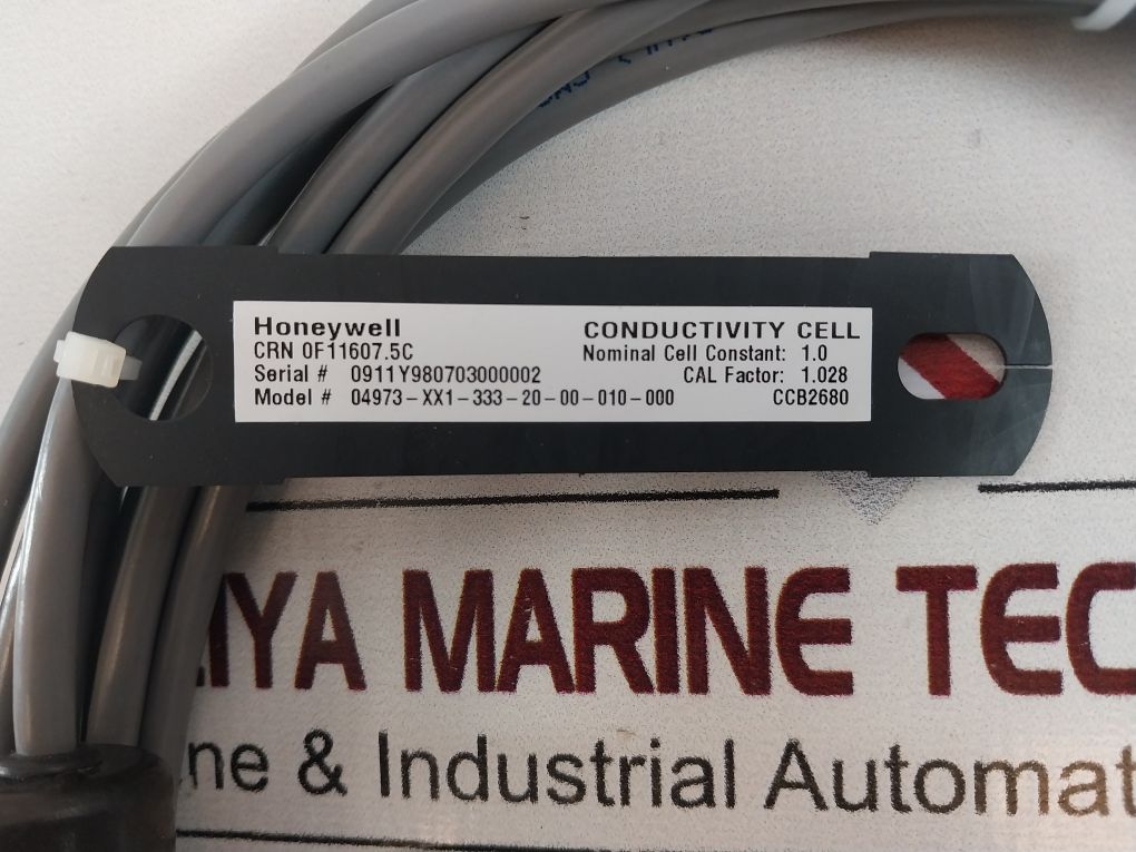 Honeywell Crn 0F11607.5C Conductivity Cell 04973-xx1-333-20-00-010-000