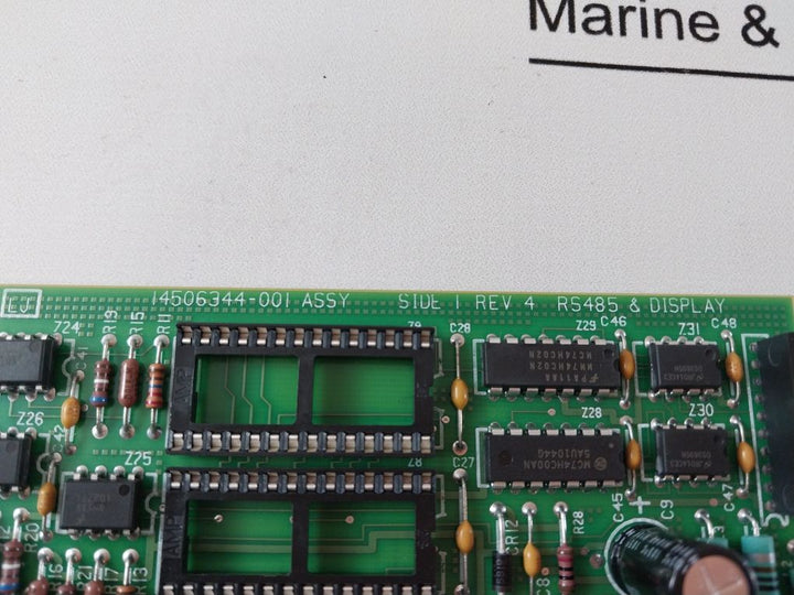 Honeywell 14506344-001 Fire Alarm Fs90 Intelligent Communication Display Module Rev 4