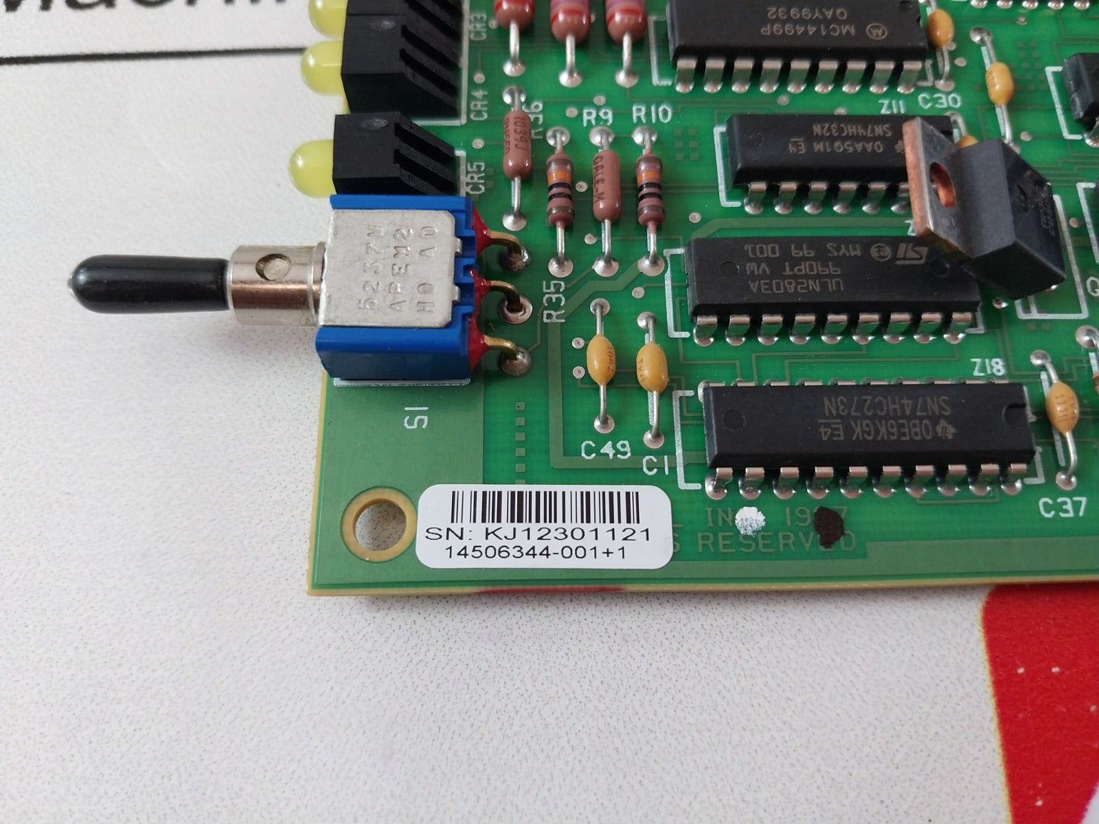 Honeywell 14506344-001 Fire Alarm Fs90 Intelligent Communication Display Module Rev 4