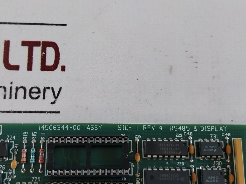 Honeywell 14506344-001 Fire Alarm Fs90 Intelligent Communication Display Module
