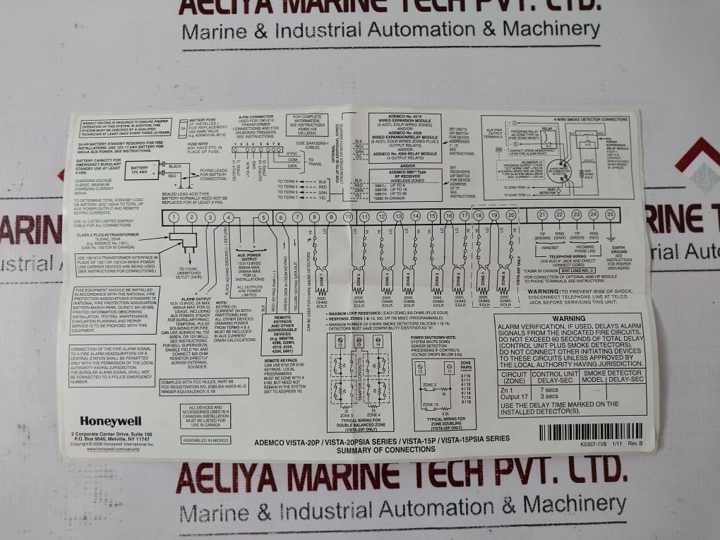 Honeywell 200-00691 Rev.A Fire Alarm And Security Equipment Circuit Board Kit