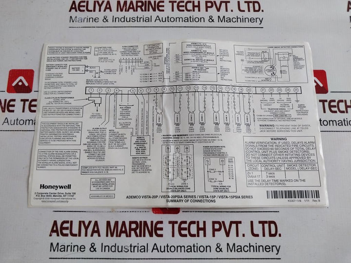 Honeywell 200-00691 Fire Alarm And Security Equipment Circuit Board Kit Rev A