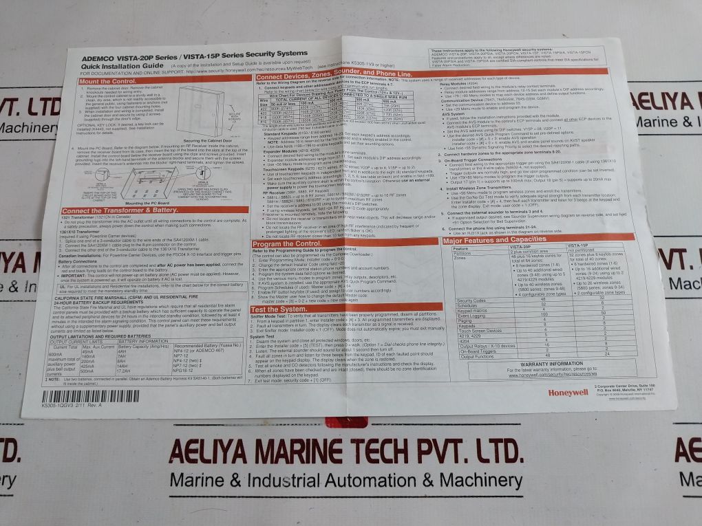 Honeywell 200-00691 Fire Alarm And Security Equipment Circuit Board Kit Rev A