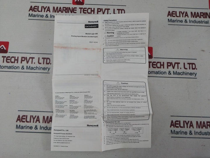 Honeywell 2Mlf-ad4S A/D Converter Module