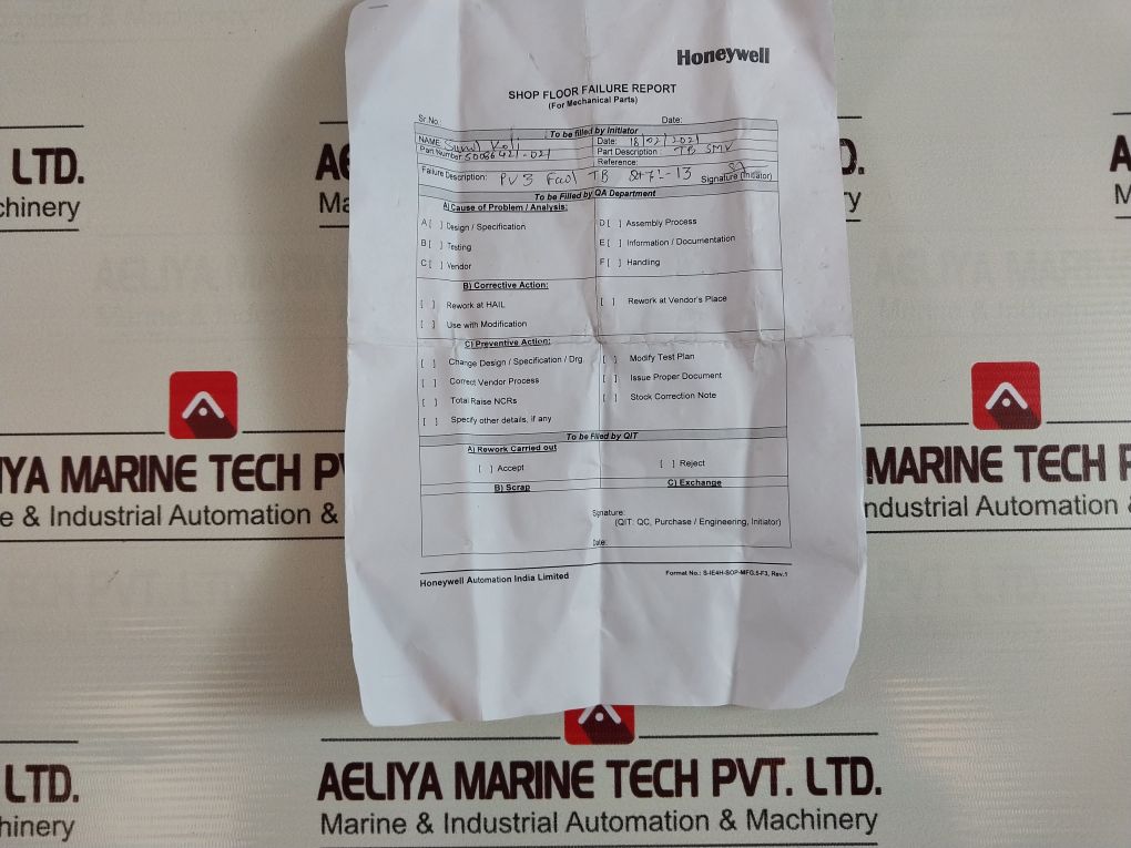 Honeywell 50086421-021 Hart/De Terminal Block Tb Smv