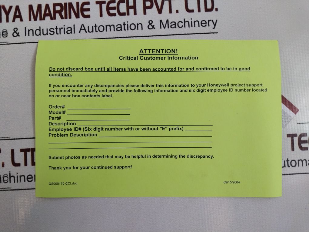 Honeywell 51120298-102/51120298-101/51191561-100 Firmware Upgrade Set