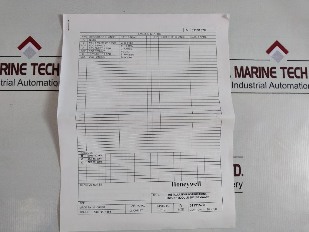 Honeywell 51120298-102/51120298-101/51191561-100 Firmware Upgrade Set