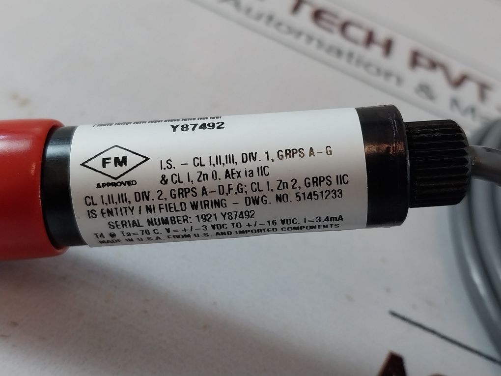 Honeywell 51205554-501 Durafetii Ph Electrode 51205965-005 Cap Adapter Cable Set