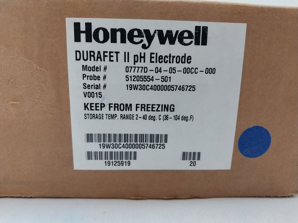 Honeywell 51205554-501 Durafetii Ph Electrode 51205965-005 Cap Adapter Cable Set