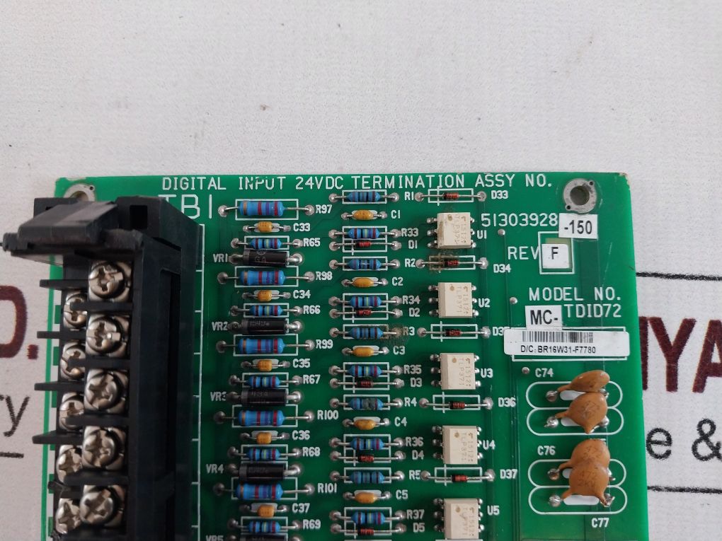 Honeywell Mc-tdid72 Digital Input 51303928-150 Rev.F