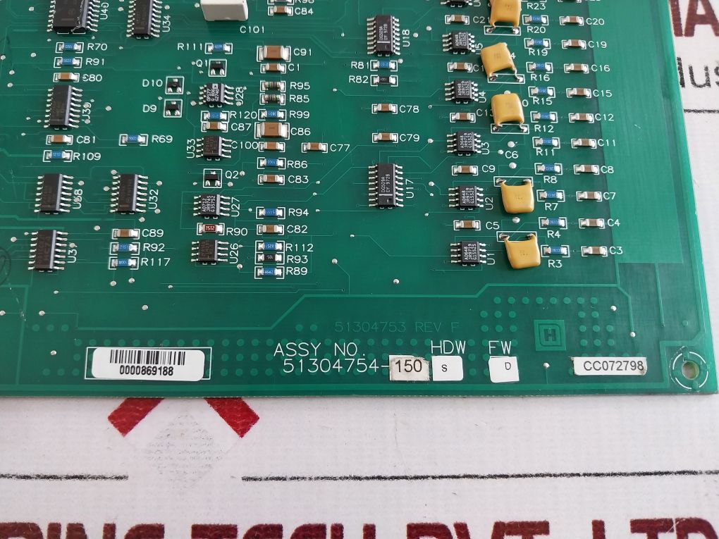 Honeywell 51304754-150 Hdw: S Analog Input Module 51304753 Rev.F