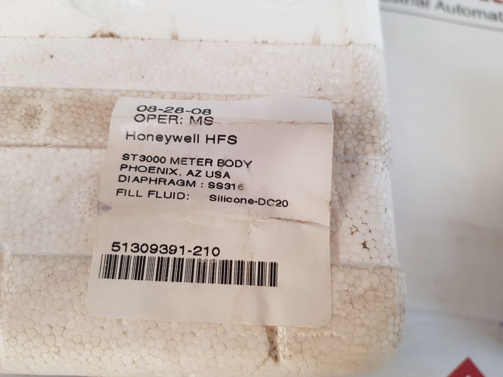 Honeywell 51309688-001 Rev E St3000 Meter Body