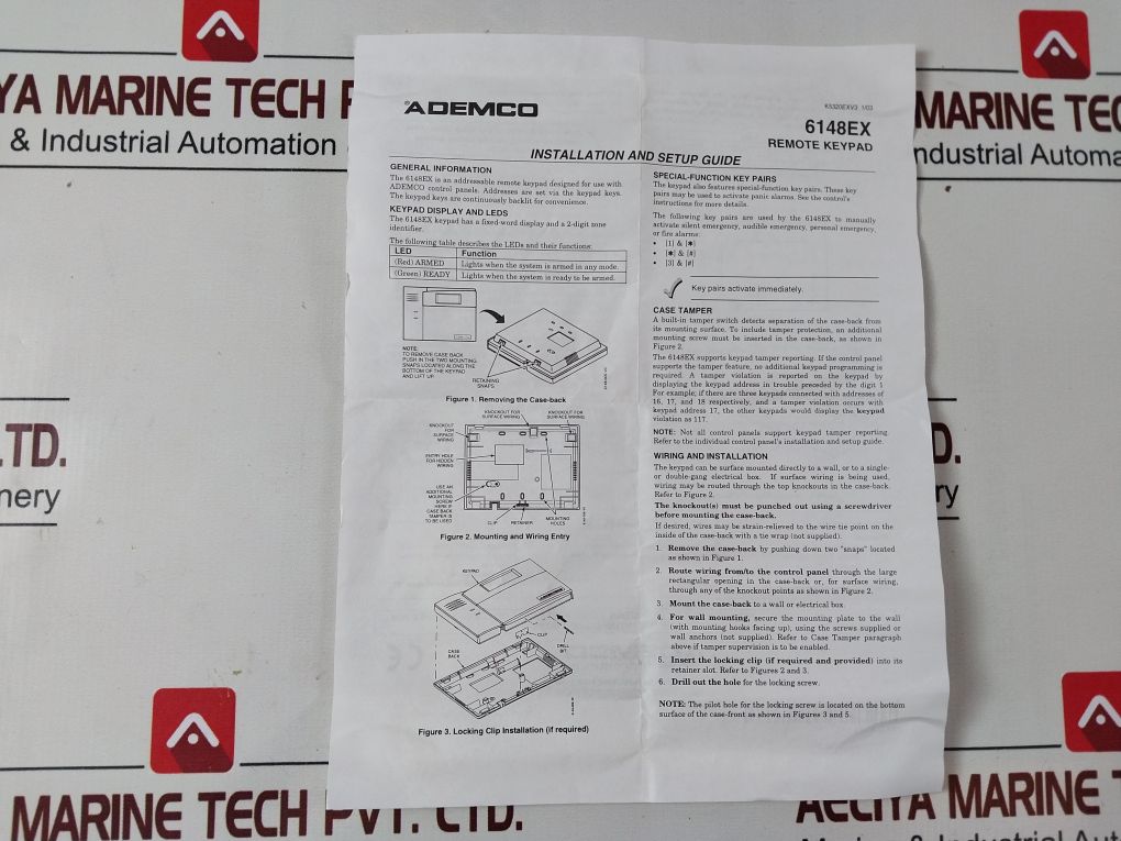 Honeywell 6148Ex Fixed Lcd Keypad
