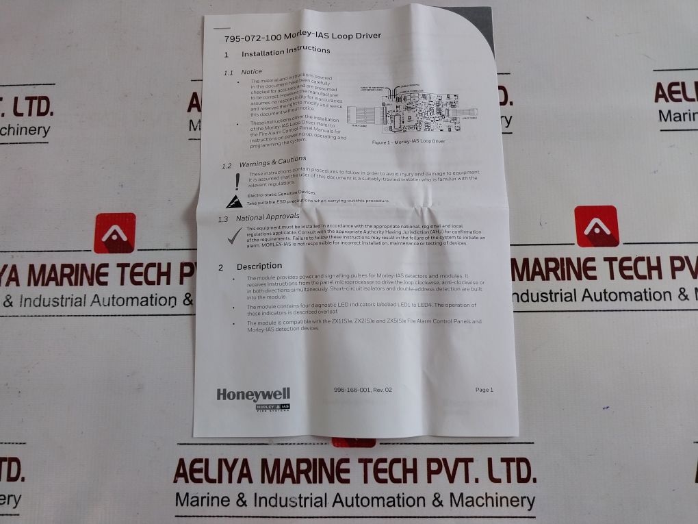 Morley 795-072-100 Loop Card Set