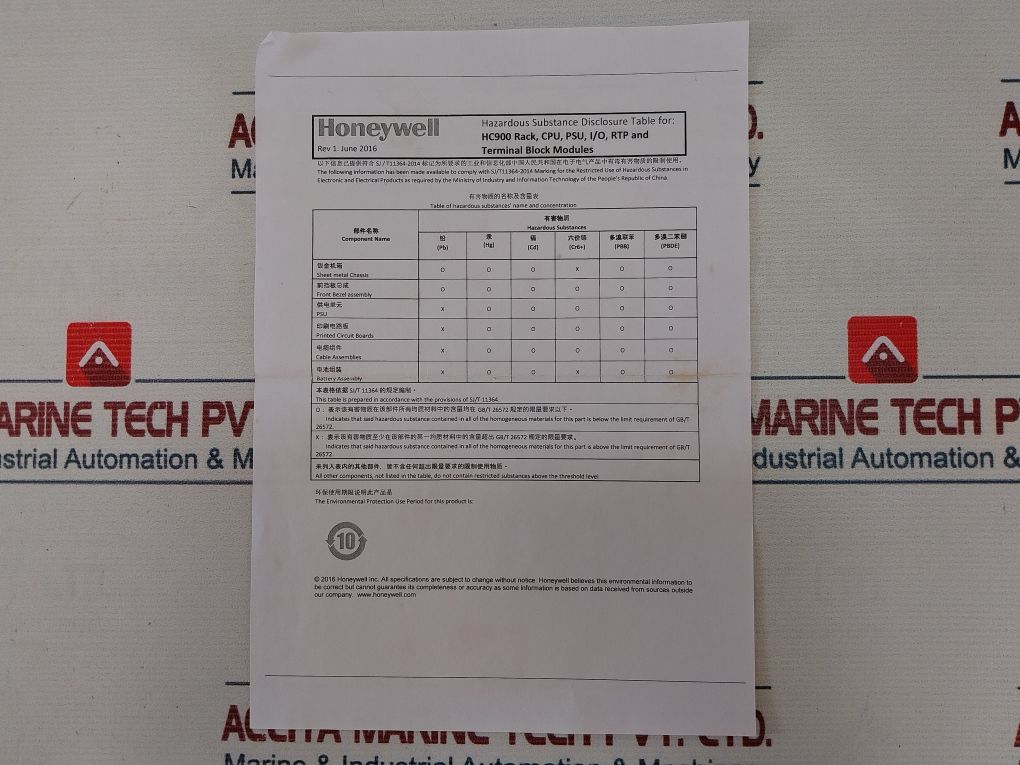 Honeywell 900C50-0360-00 Controller Cpu And Scanner Module
